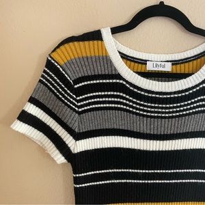 Striped sweater dress from Lilyful. Size S but is stretchy so can fit a M